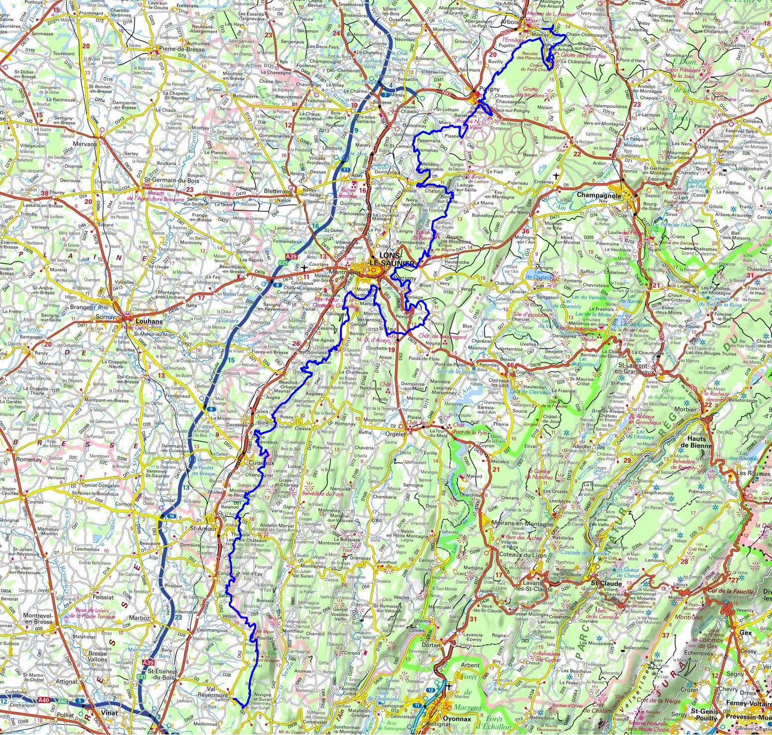 GR59 Hiking from Mesnay (Jura) to Val-Revermont (Ain) 1