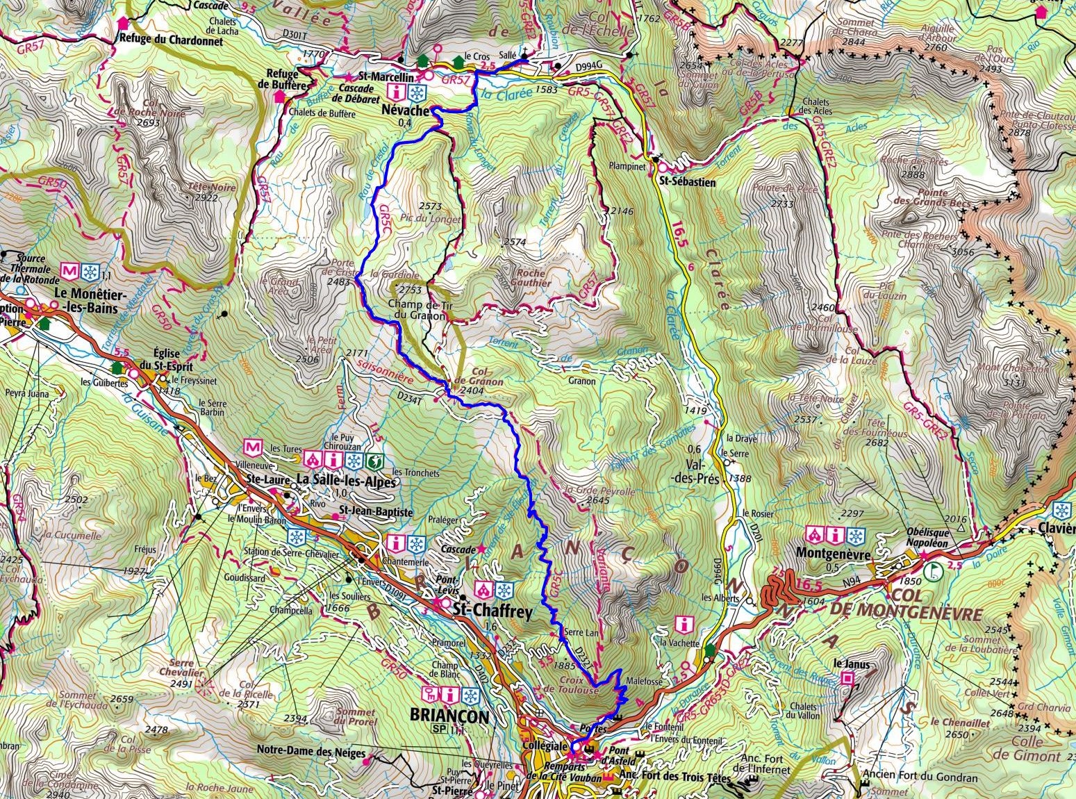 GR®5C Hiking from Roubion (Nevache) to Briançon (Hautes-Alpes) 1