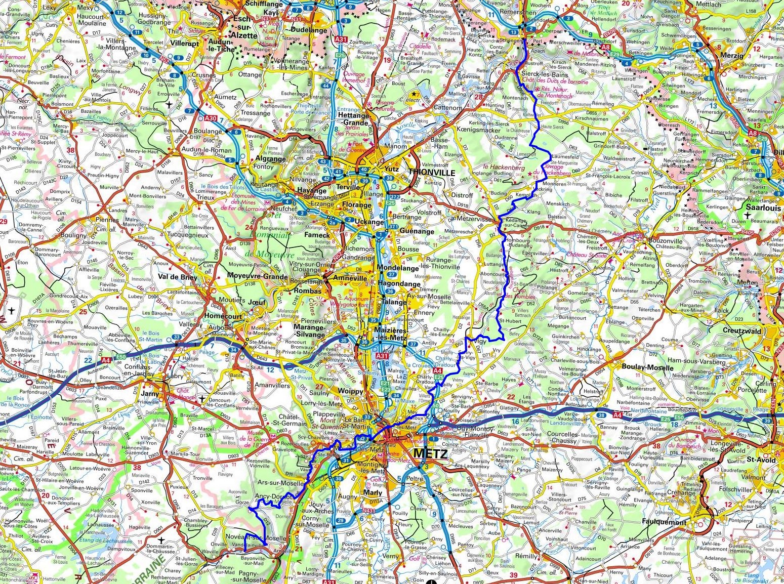 GR5 Randonnée de Schengen (Luxembourg) à Bayonville-Sur-Mad (Meurthe-et-Moselle) 1