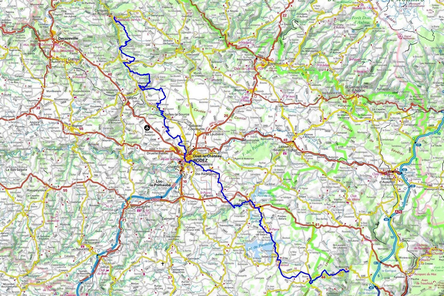 GR62 Hiking from St Beauzely to Conques (Aveyron) 1
