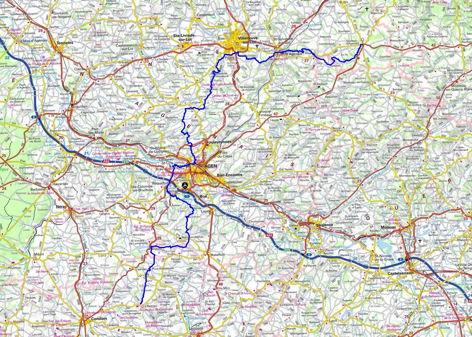 GR®652 Randonnée de Tournon-d'Agenais (Lot-et-Garonne) à La Romieu (Gers) 1