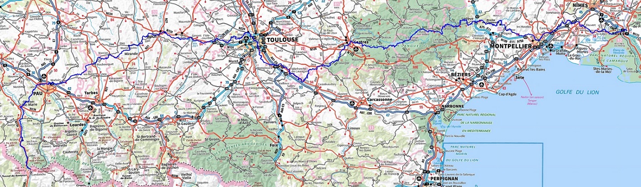 GR653 Randonnée de Arles (Bouches-du-Rhône) à Montarnaud (Hérault) 1