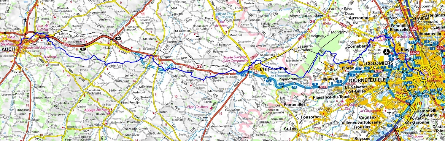 Gr 653 Hiking From Toulouse Haute Garonne To Auch Gers