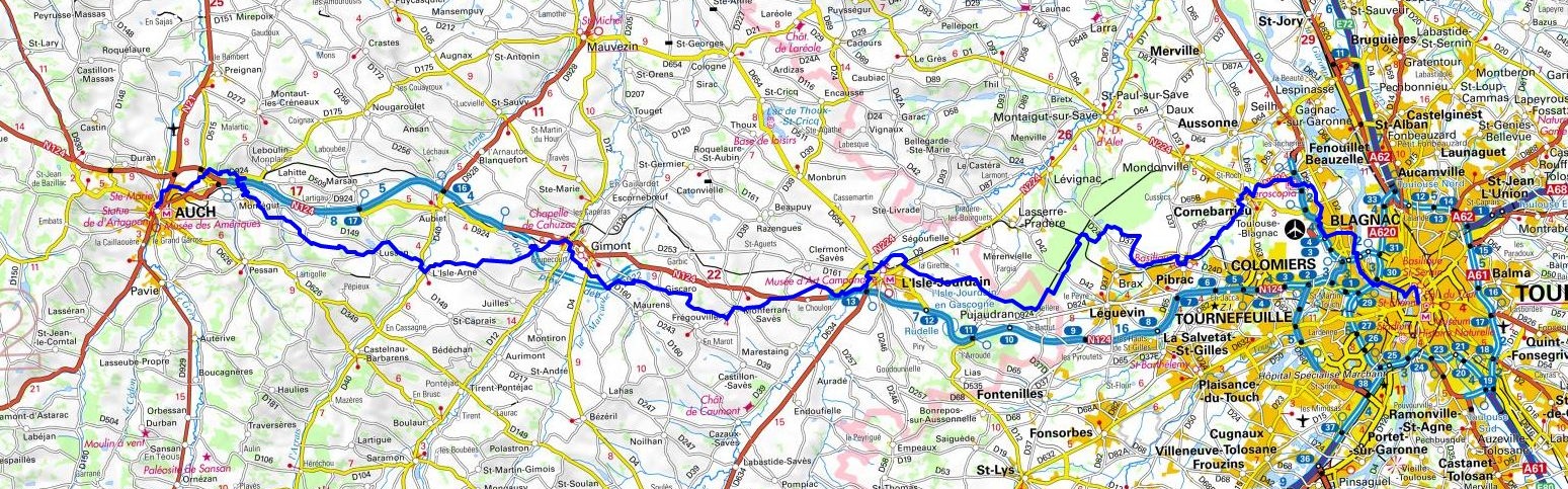GR653 Hiking from Toulouse (Haute-Garonne) to Auch (Gers) 1