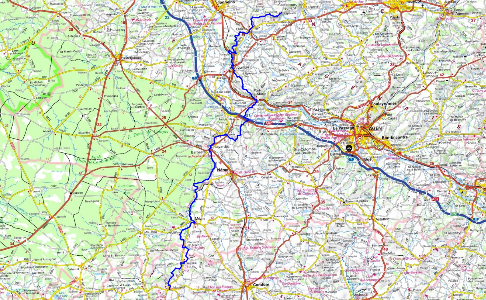 GR®654 EAST Hiking from Laparade (Lot-et-Garonne) to Montreal-du-Gers (Gers) 1