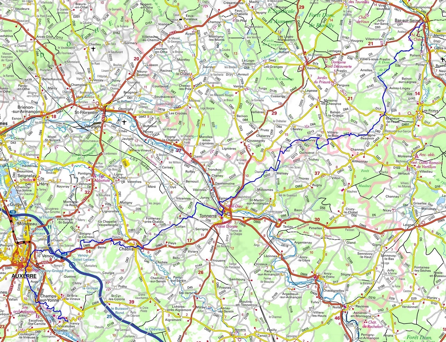 GR654 Walking from Bar-sur-Seine (Aube) to Irancy (Yonne) 1