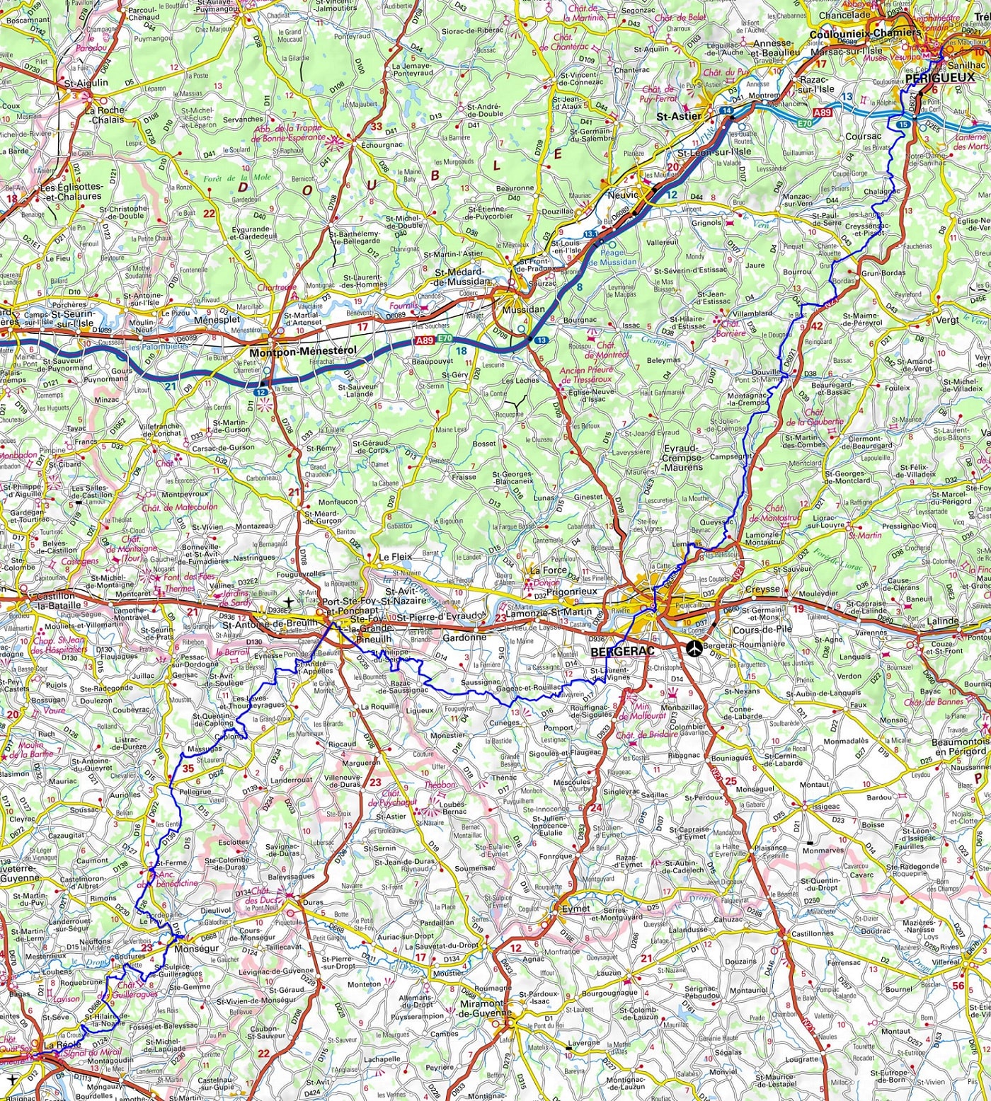 GR654 Walking from Perigueux (Dordogne) to La Reole (Gironde) 1