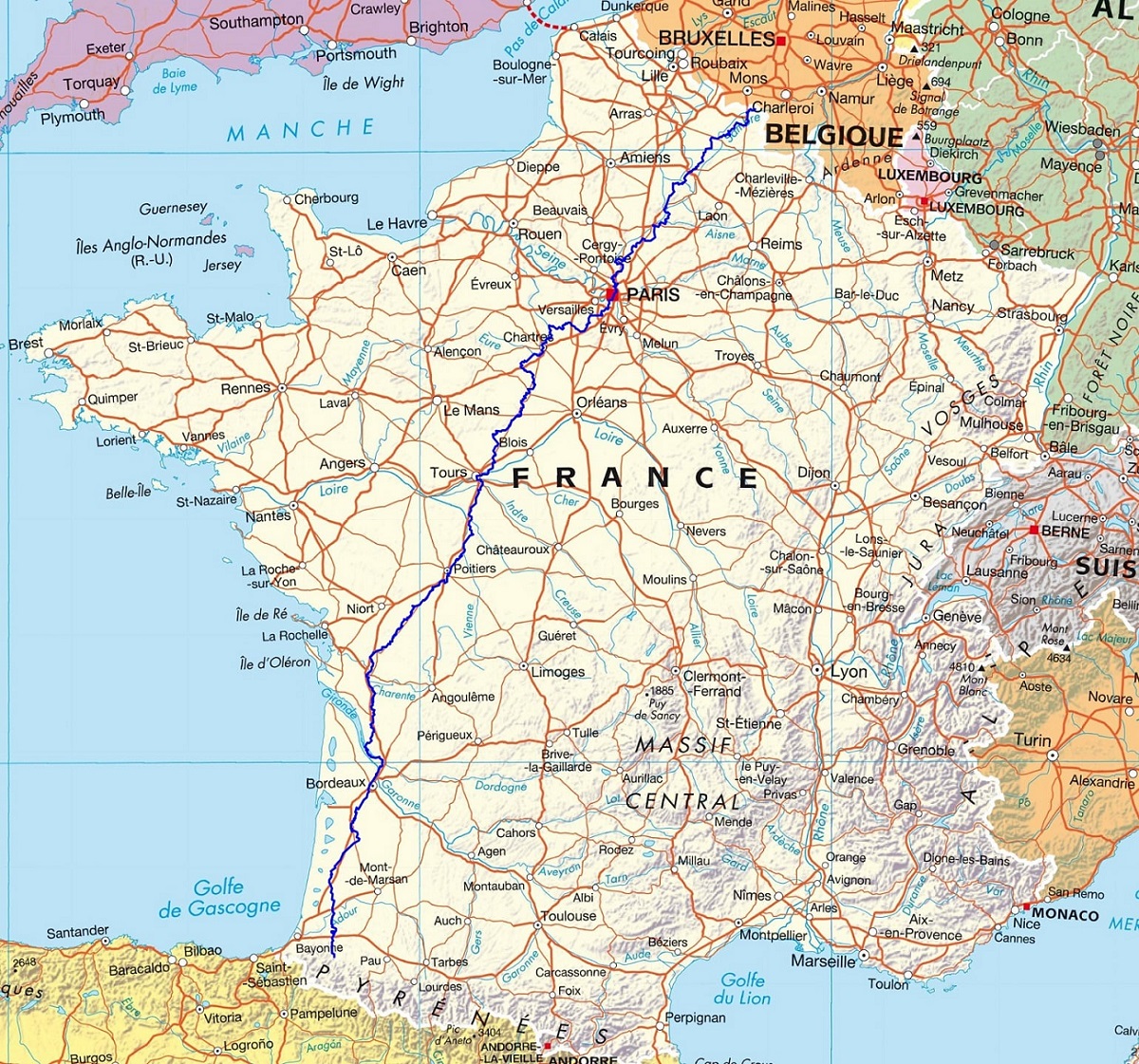 GR655 Via Turonensis Chemin de St Jacques de Compostelle 1