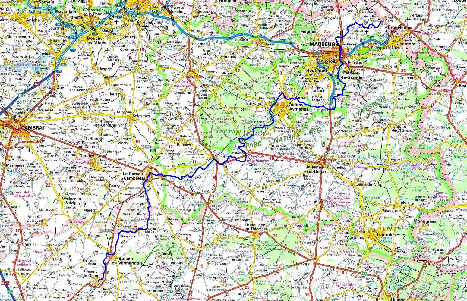 GR655 Via Turonensis Way of Santiago de Compostela Hiking from Vieux-Reng (Nord) to Fresnoy-le-Grand (Aisne) 1