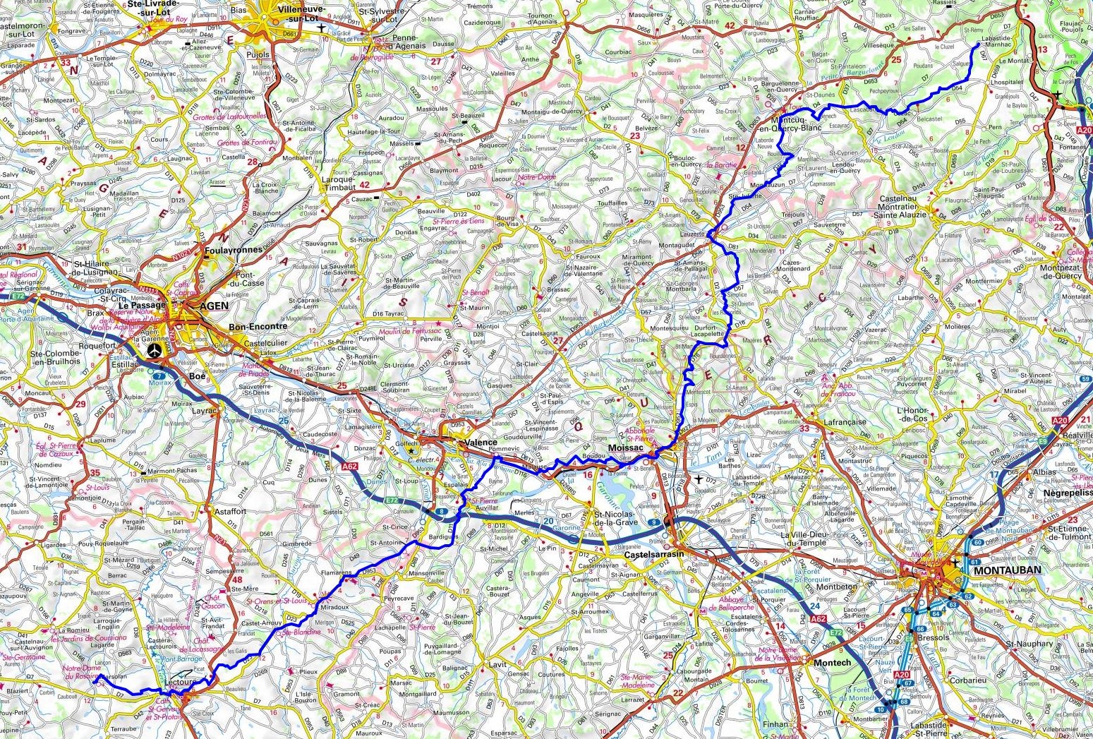 GR65 Randonnée de Labastide-Marnhac (Lot) à Marsolan (Gers) 1