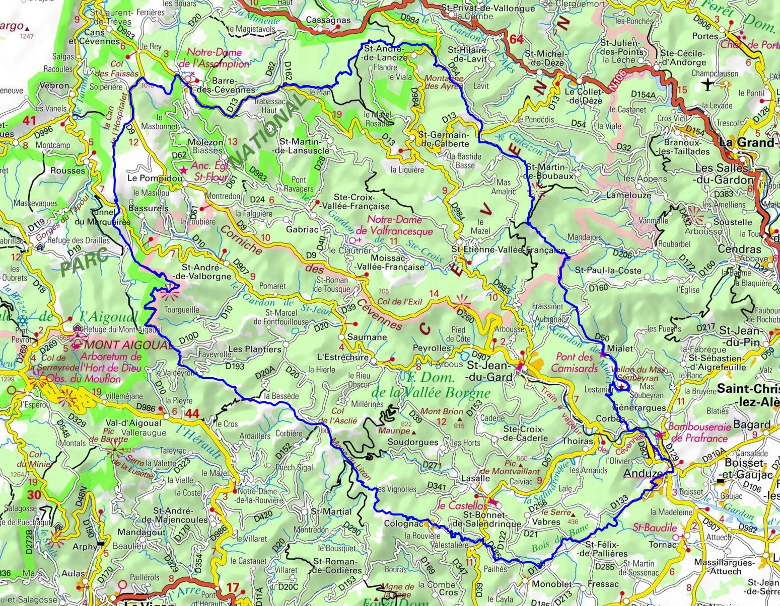 GR67 Randonnée autour du Pays Cévenol (Cévennes) 1