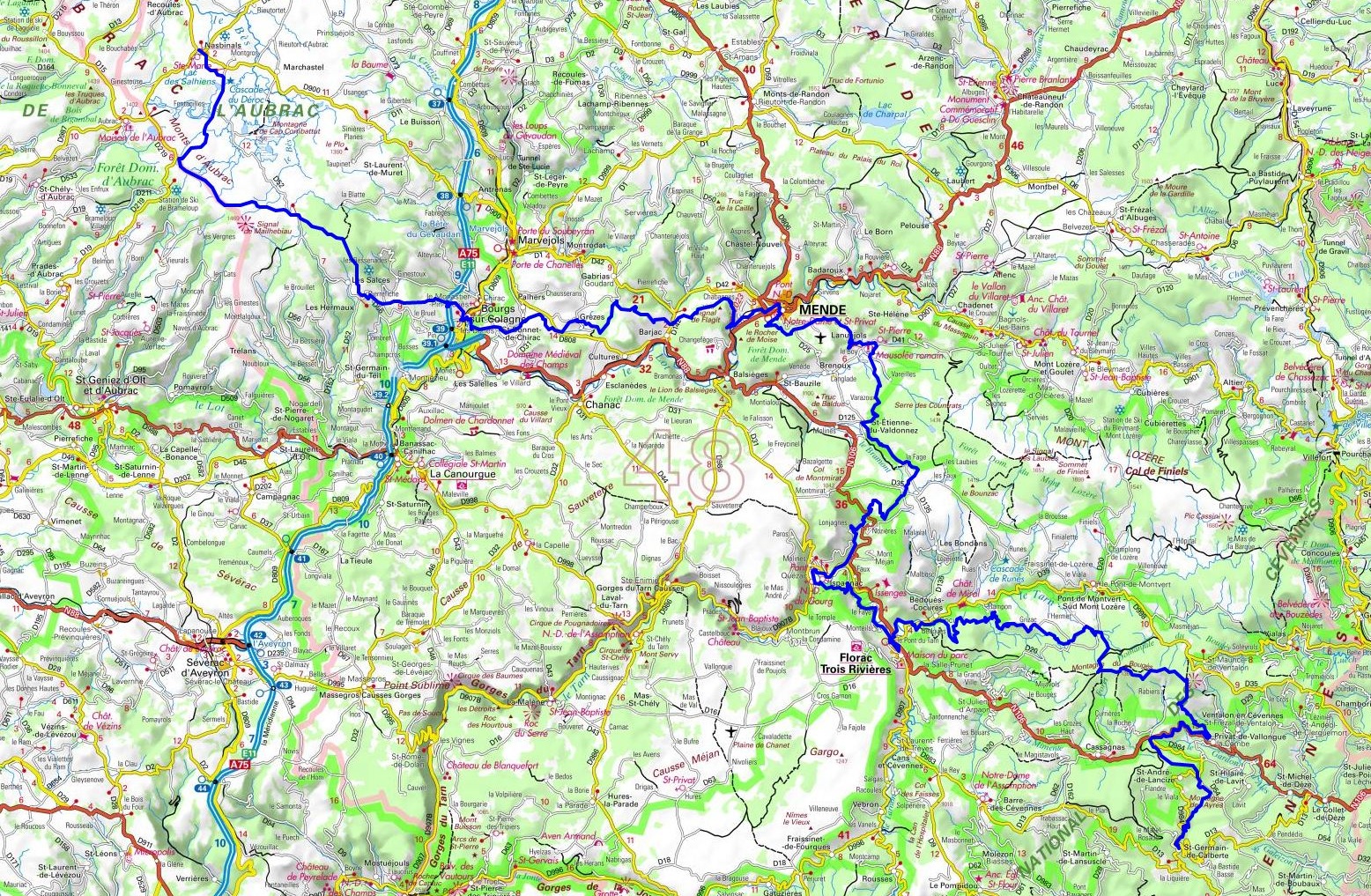 GR®670 From Nasbinals to St Germain de Calberte (Lozere) 1