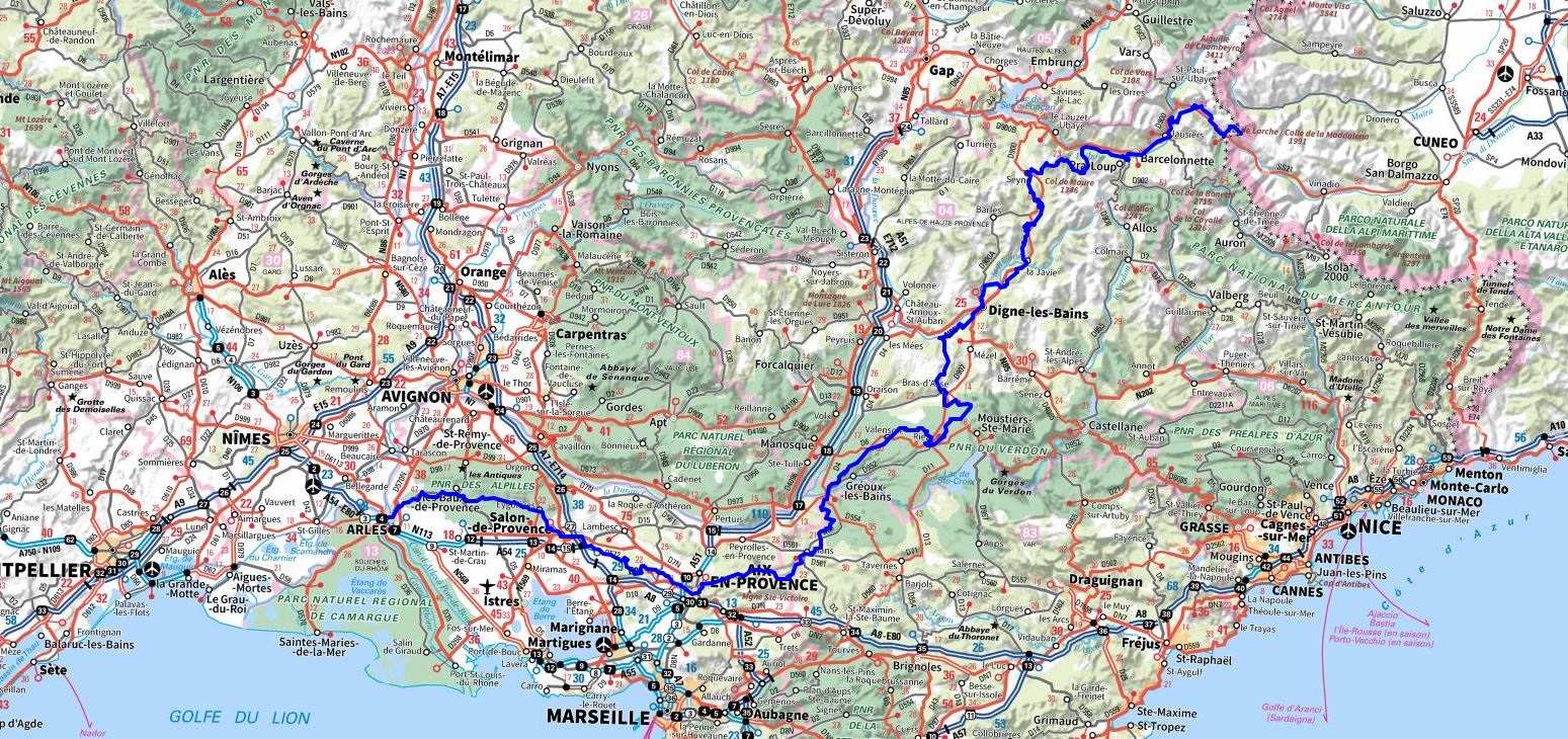 GR®69 La Routo From Arles (Bouches-du-Rhone) to Ruburent Pass (Alpes-de-Haute-Provence) 1