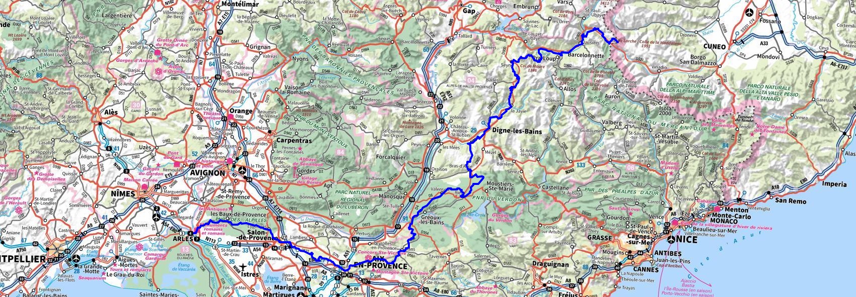 GR®69 La Routo From Arles (Bouches-du-Rhone) to Ruburent Pass (Alpes-de-Haute-Provence) 1