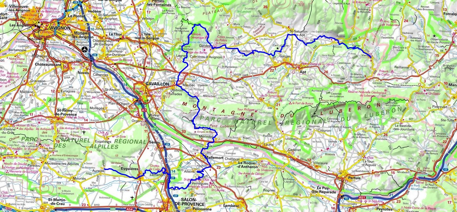 GR6 Randonnée de Aureille (Bouches-du-Rhône) à Viens (Vaucluse) 1