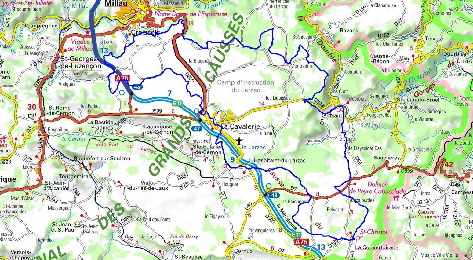 GR®71D Randonnée autour du Larzac (Aveyron) 1