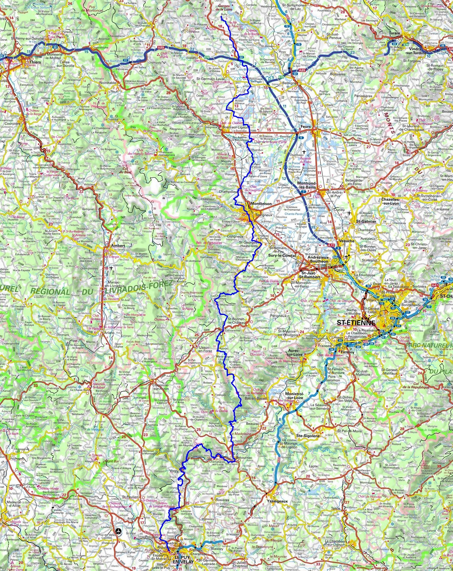 GR®765 Hiking from Bully (Loire) to Puy-en-Velay (Haute-Loire) 1