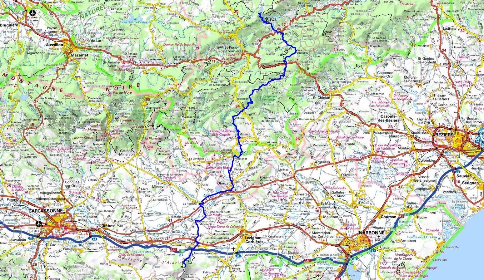 GR77 Hiking from Saut de Vezoles (Herault) to Alaric Signal (Aude) 1