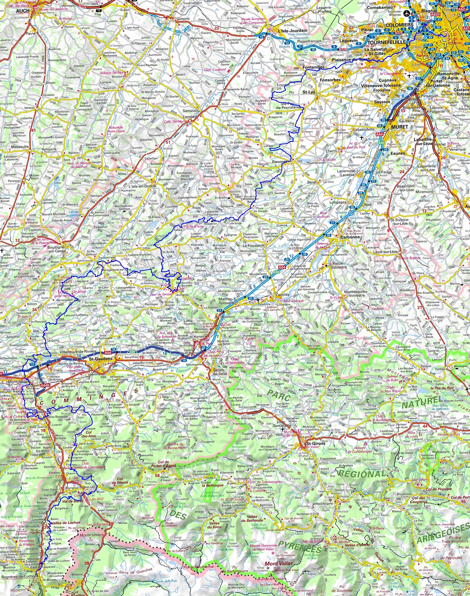 GR86 Hiking from Toulouse to Bagneres-de-Luchon (Haute-Garonne) 1