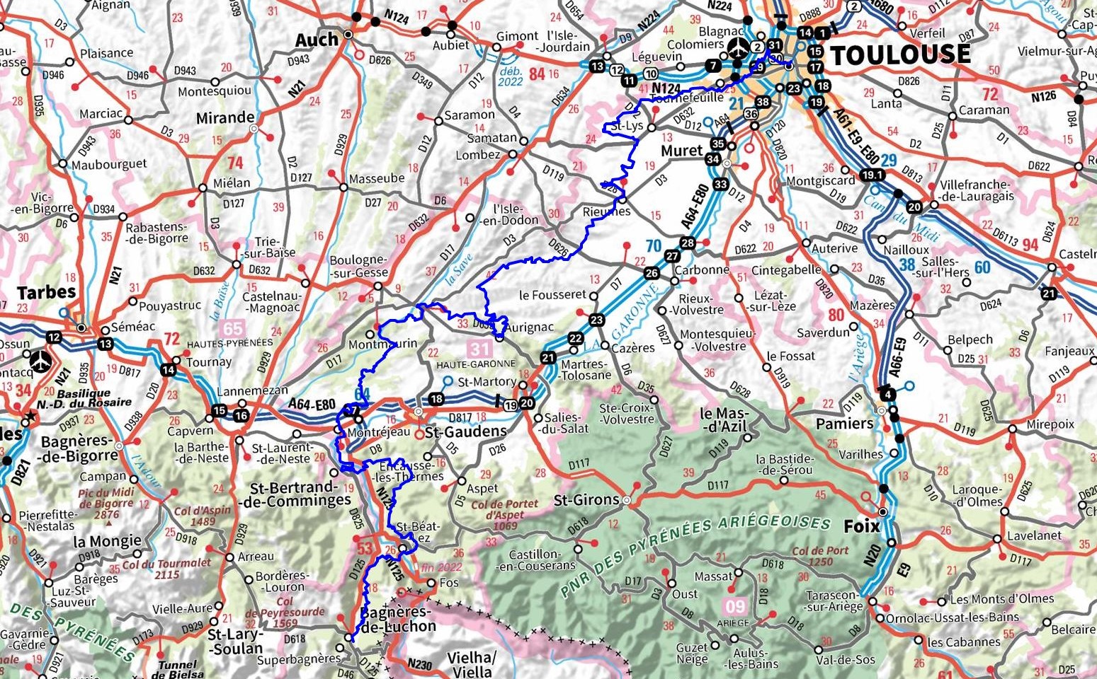 GR86 Hiking from Toulouse to Bagneres-de-Luchon (Haute-Garonne) 1