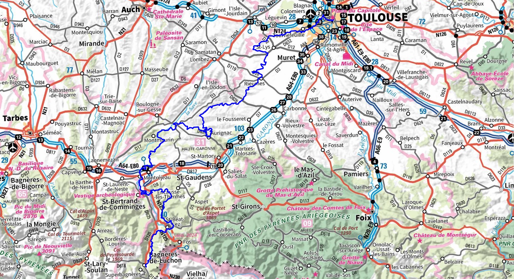 GR86 Hiking from Toulouse to Bagneres-de-Luchon (Haute-Garonne) 1