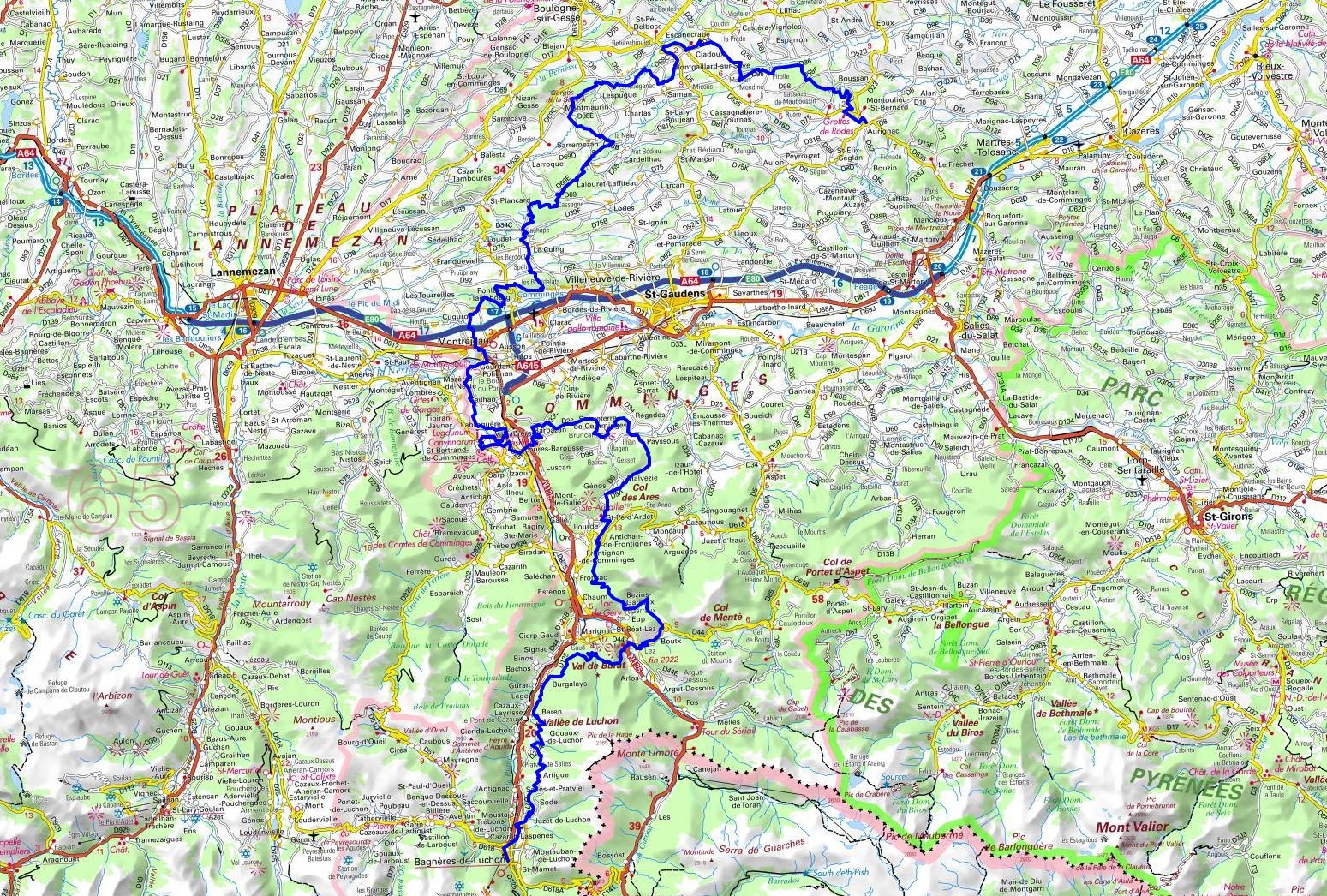 GR86 Hiking from Aurignac to Bagneres-de-Luchon (Haute-Garonne) 1