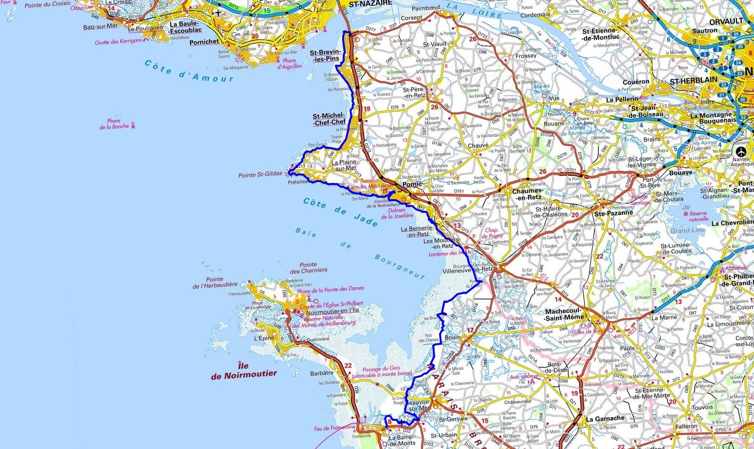 GR8 Hiking from St-Brevin-les-Pins (Loire-Atlantique) to La Barre-de-Monts (Vendee) 1