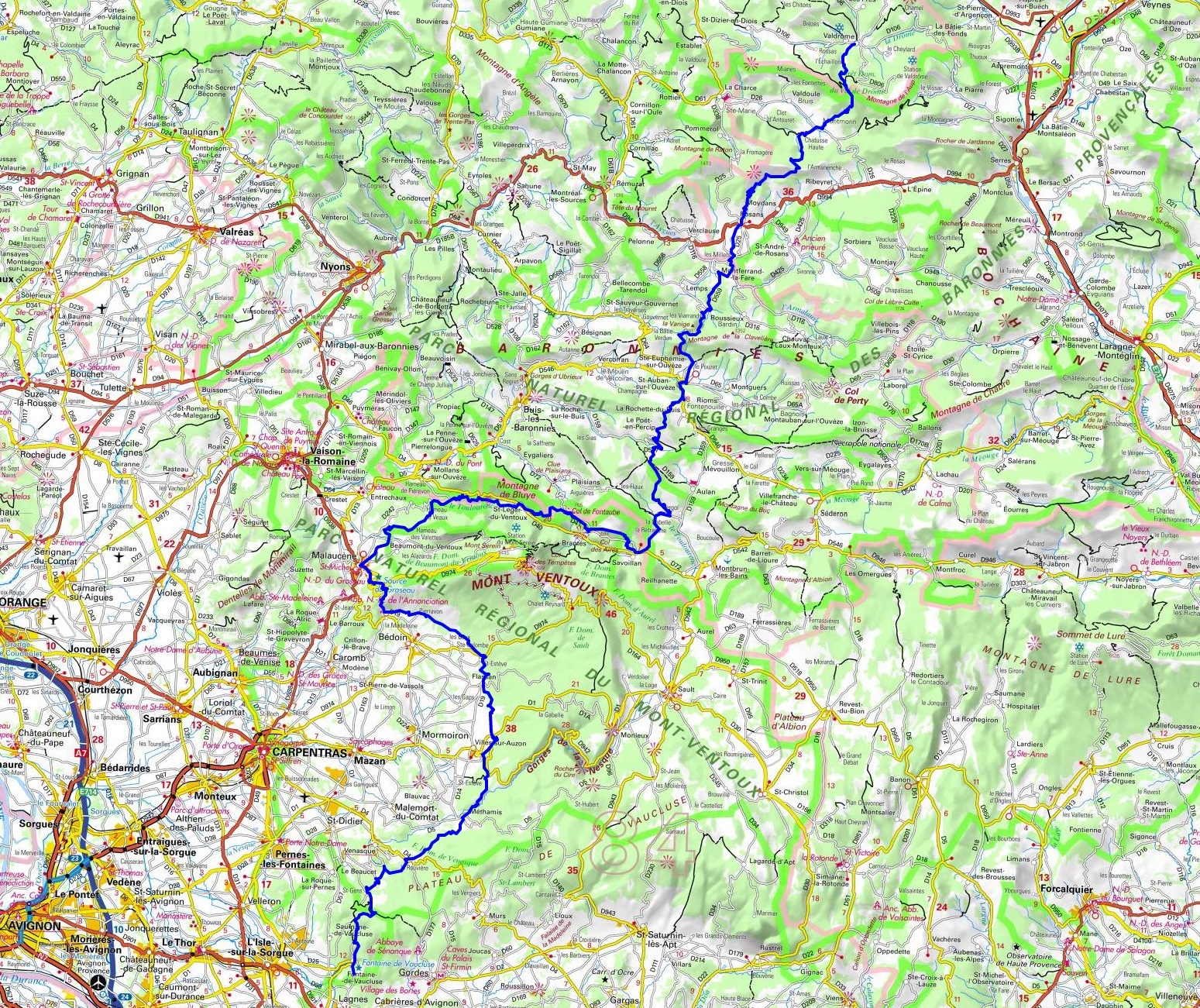 GR91 Hiking from Valdrome (Drome) to Fontaine-de-Vaucluse (Vaucluse) 1