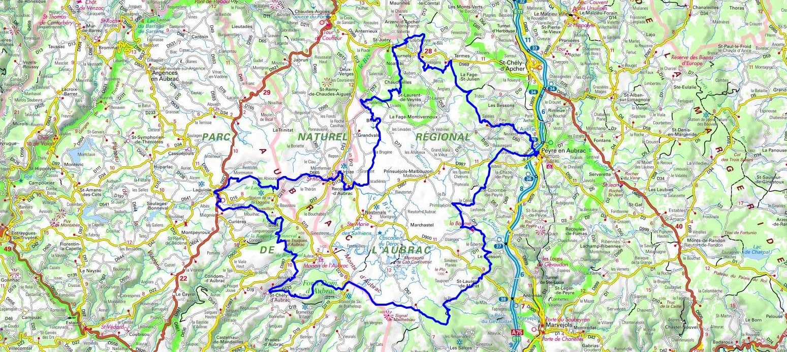 Hiking around Monts Aubrac (Lozere-Aveyron-Cantal) 1