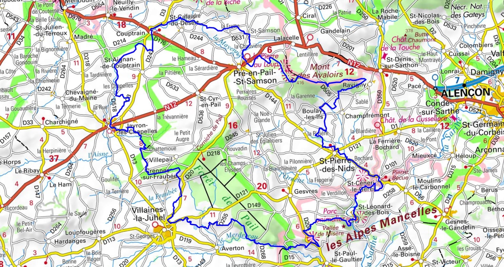 Hike around Avaloirs Mount (Mayenne, Orne, Sarthe) 1