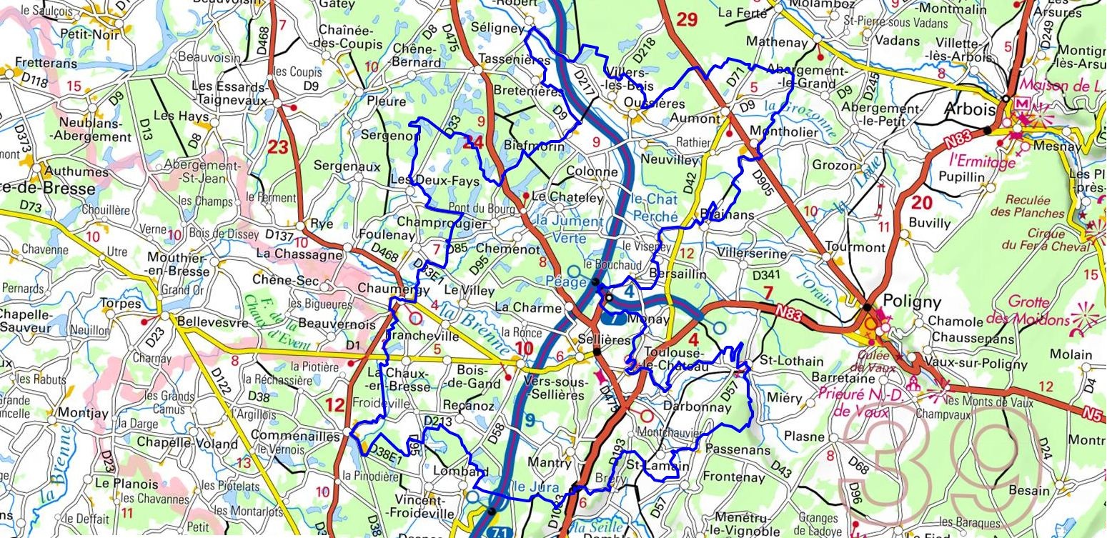 Randonnée autour de la Bresse Comtoise (Jura) 1