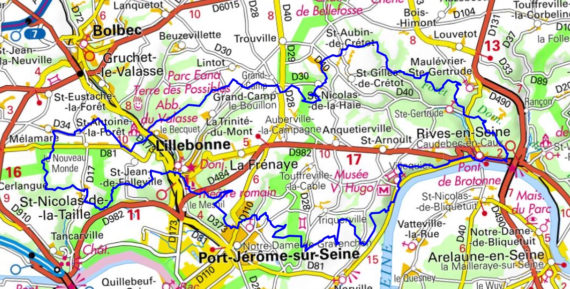 Randonnée avec le Tour du Pays de Caux vallée de Seine (Seine-Maritime) 1