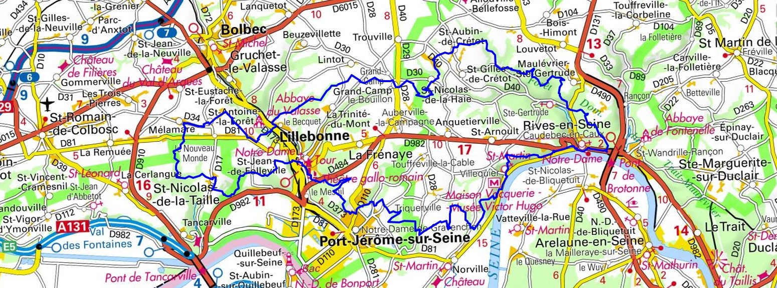 Randonnée avec le Tour du Pays de Caux vallée de Seine (Seine-Maritime) 1