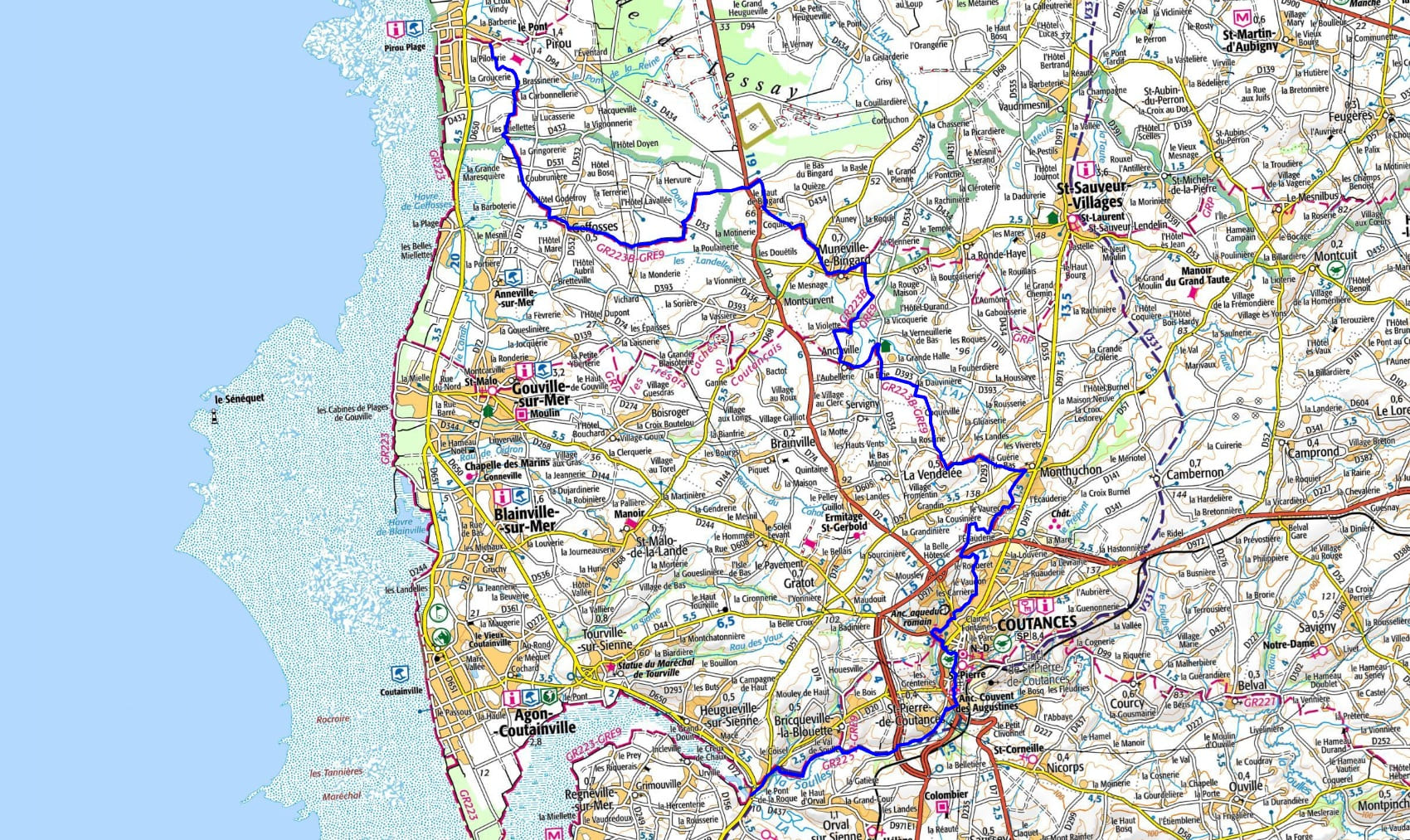 GR®223B Randonnée de la Grande Maresquière au Pont de la Roque (Manche) 1