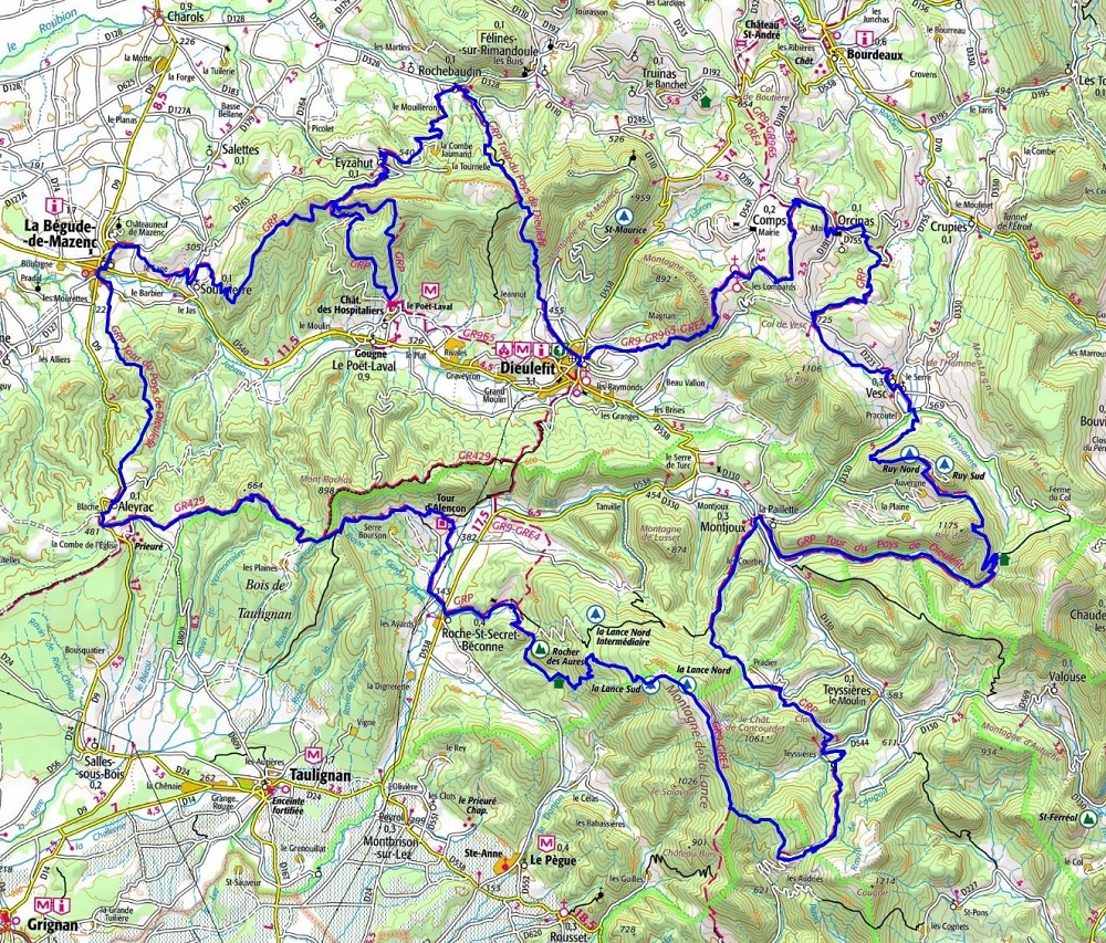 Hiking around Pays de Dieulefit (Drome) 1