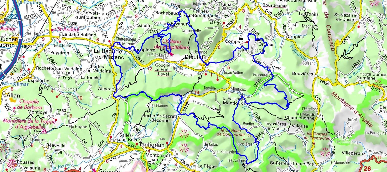 Randonnée autour du Pays de Dieulefit (Drôme) 1