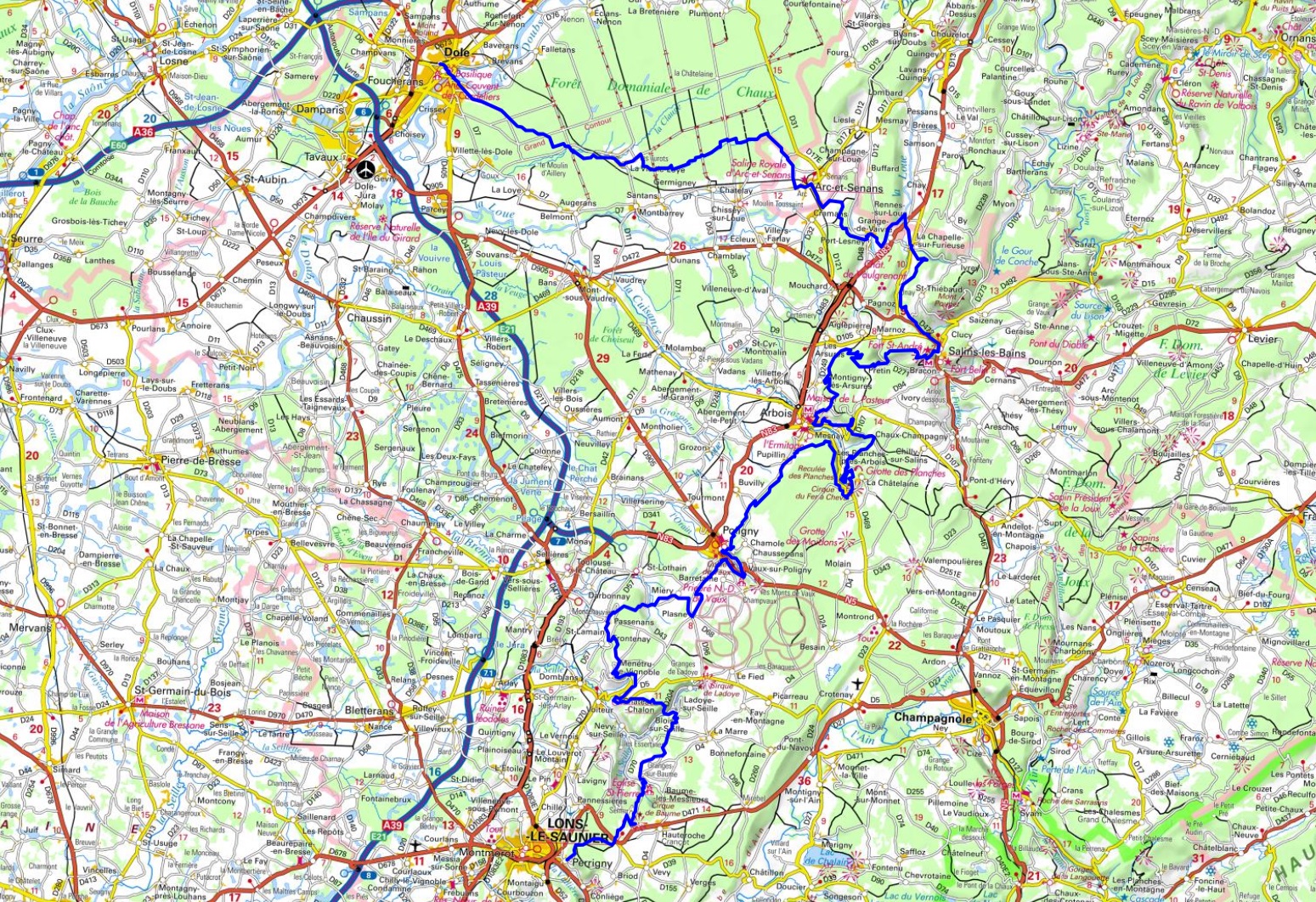 Randonnée sur l'échappée jurassienne de Dole à Perrigny (Jura) 1