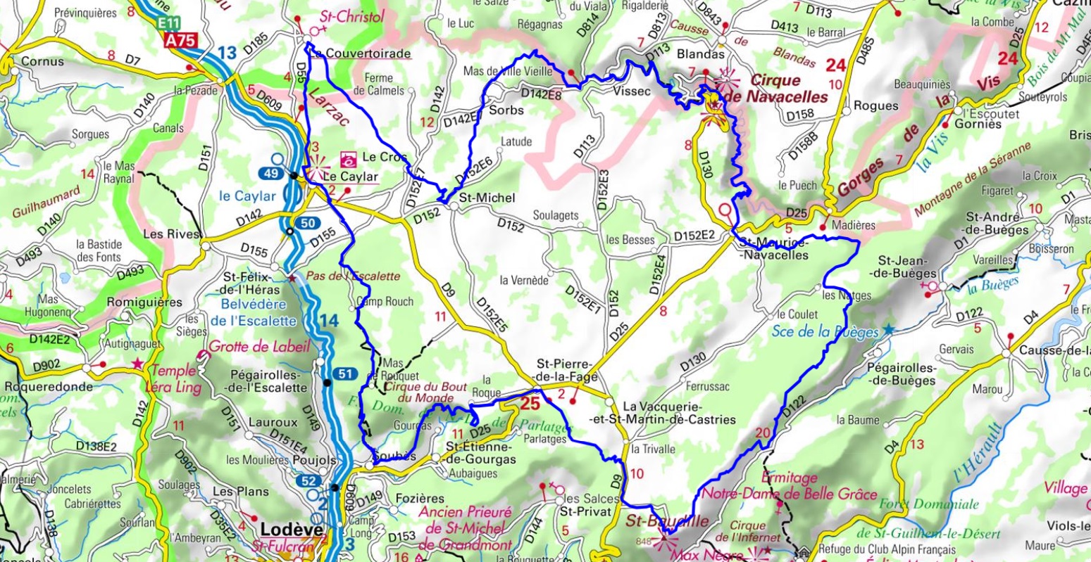 Tour du Larzac Méridional (Hérault-Gard) 1