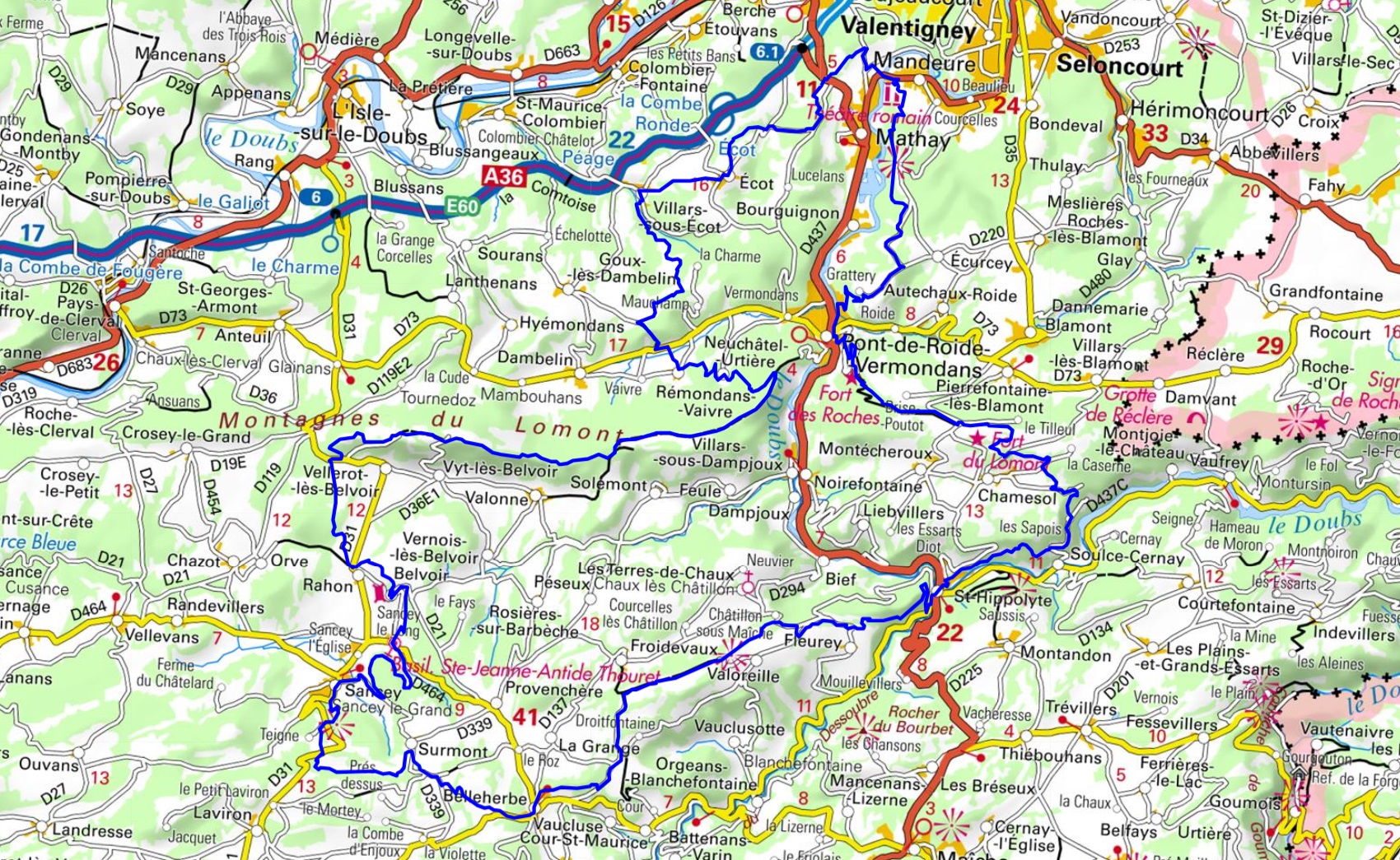 Randonnée autour des Monts du Lomont (Doubs) 1