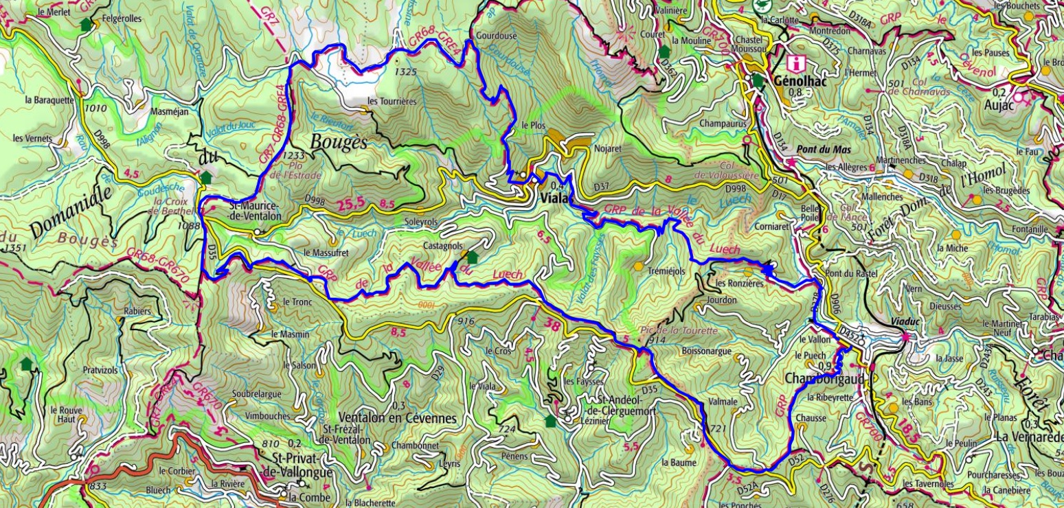 Hiking around Luech Valley (Gard-Lozere) 1