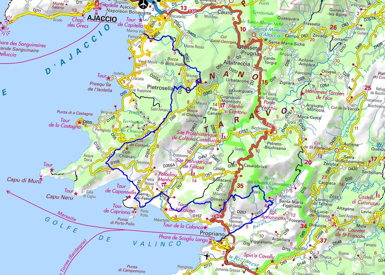 Mare e Monti (South) Hiking from Porticcio to Propriano (Corse-du-Sud) 1
