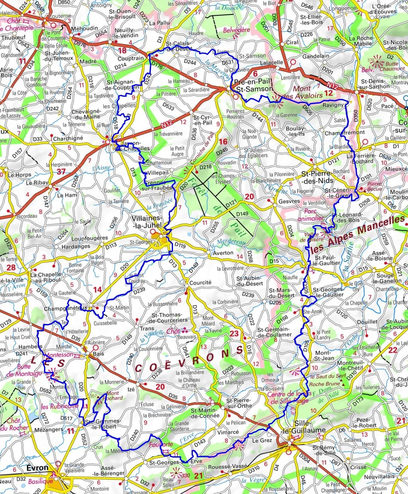Hiking on the GRP Tour de la Mayenne profonde (Mayenne, Sarthe) 1