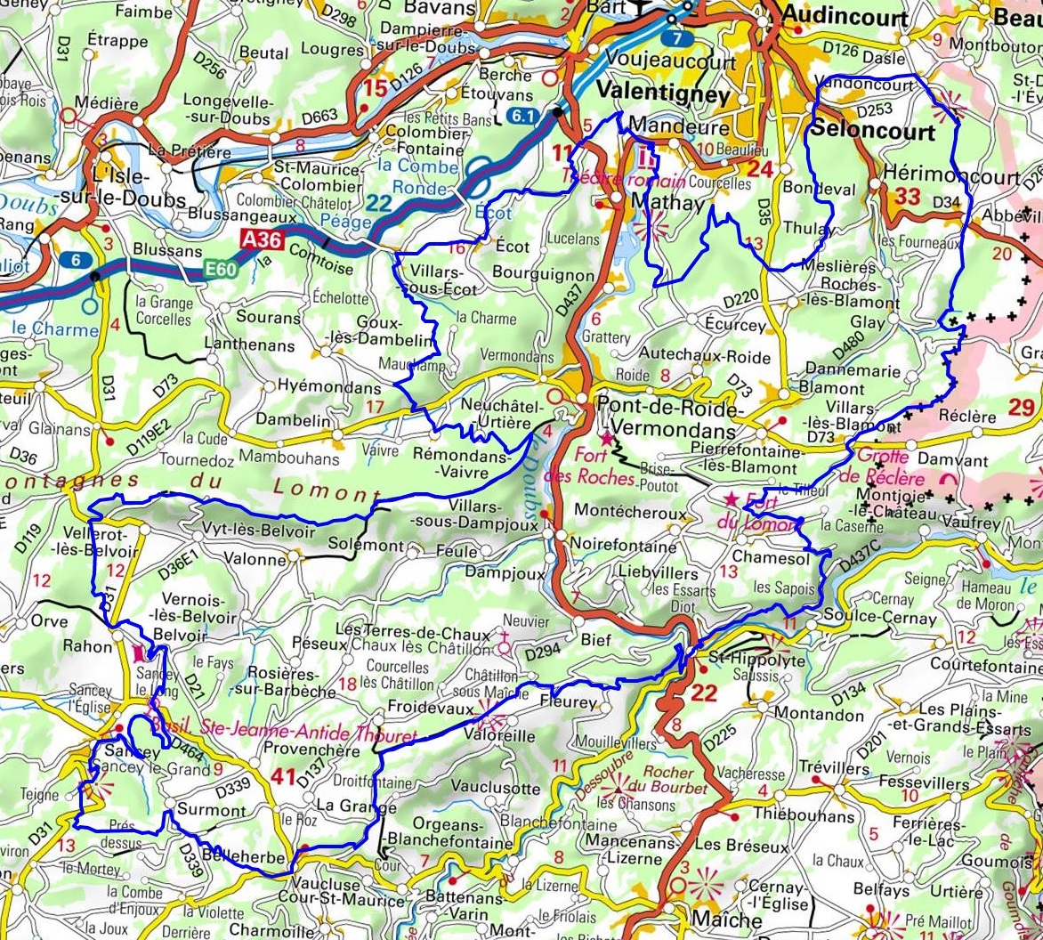 Hiking around Pays de Montbeliard (Doubs) 1