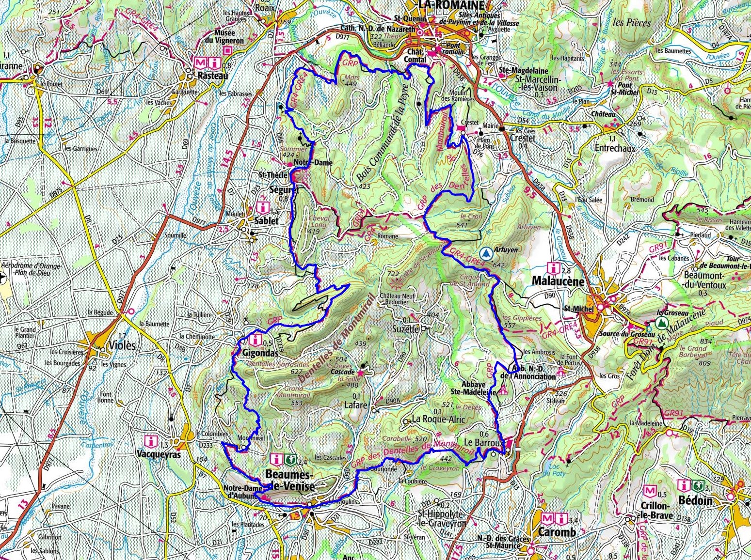 Randonnée autour des Dentelles de Montmirail (Vaucluse) 1