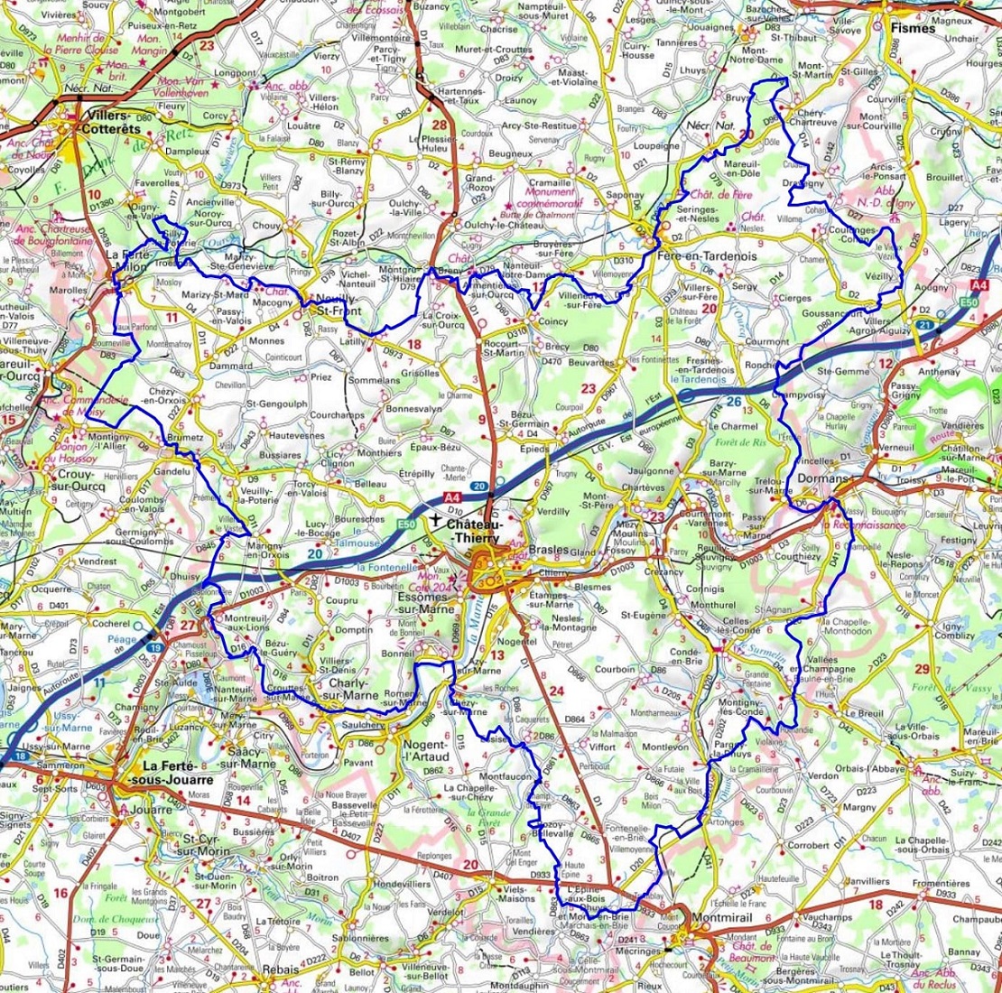 Hiking on the Tour of Omois region (Aisne, Marne, Oise) 1