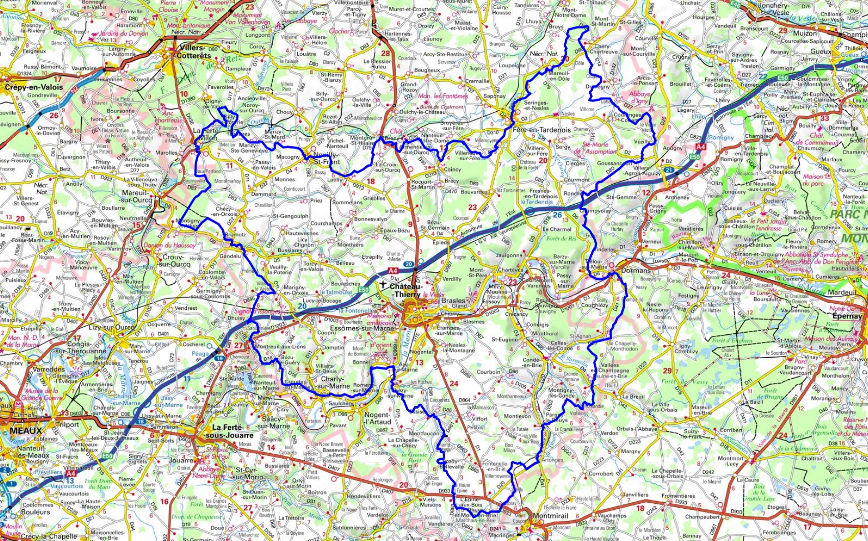 Randonnée sur le GRP Tour de l'Omois (Aisne, Marne, Oise) 1