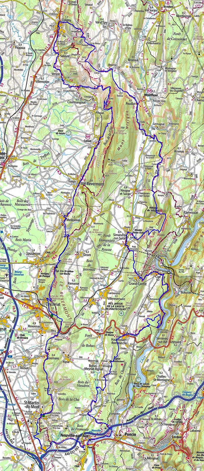 Hiking on the GRP Tour of Revermont (Ain, Jura) 1