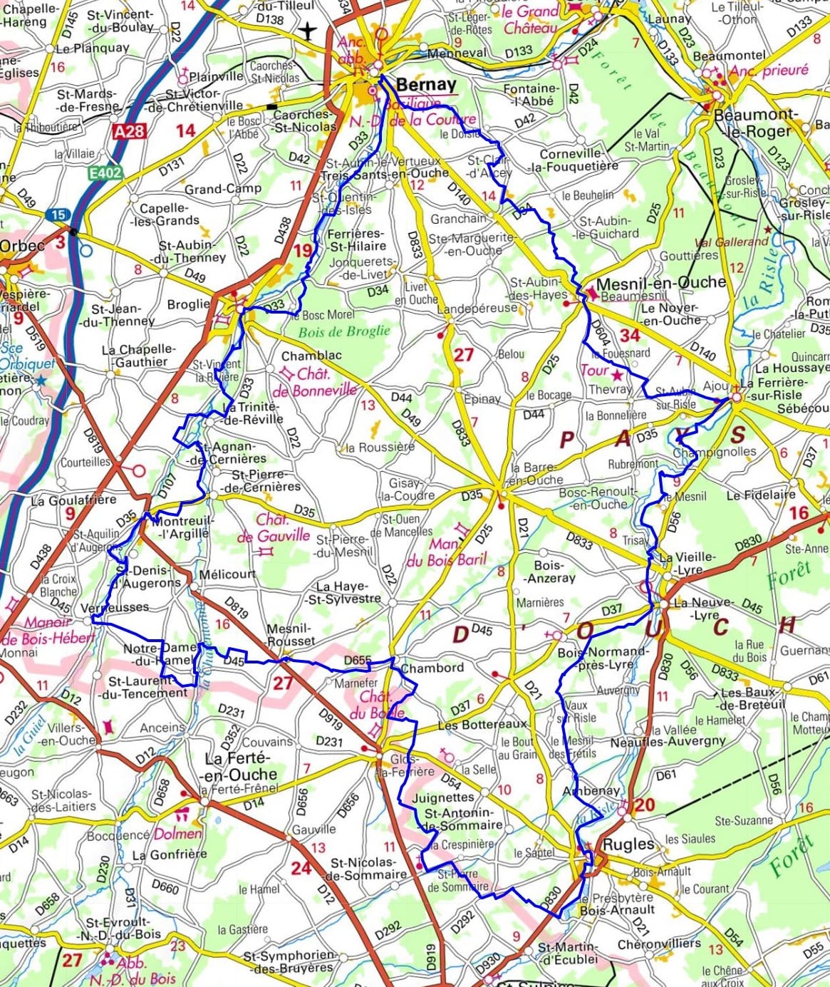 Randonnée sur le GRP Tour de la Risle Charentonne (Eure, Orne) 1