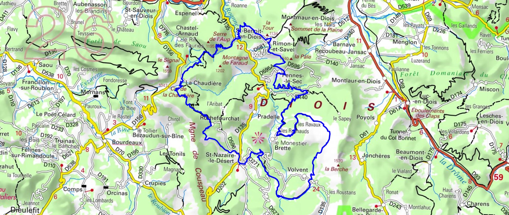 Randonnée autour de la Vallée de la Roanne (Drôme) 1