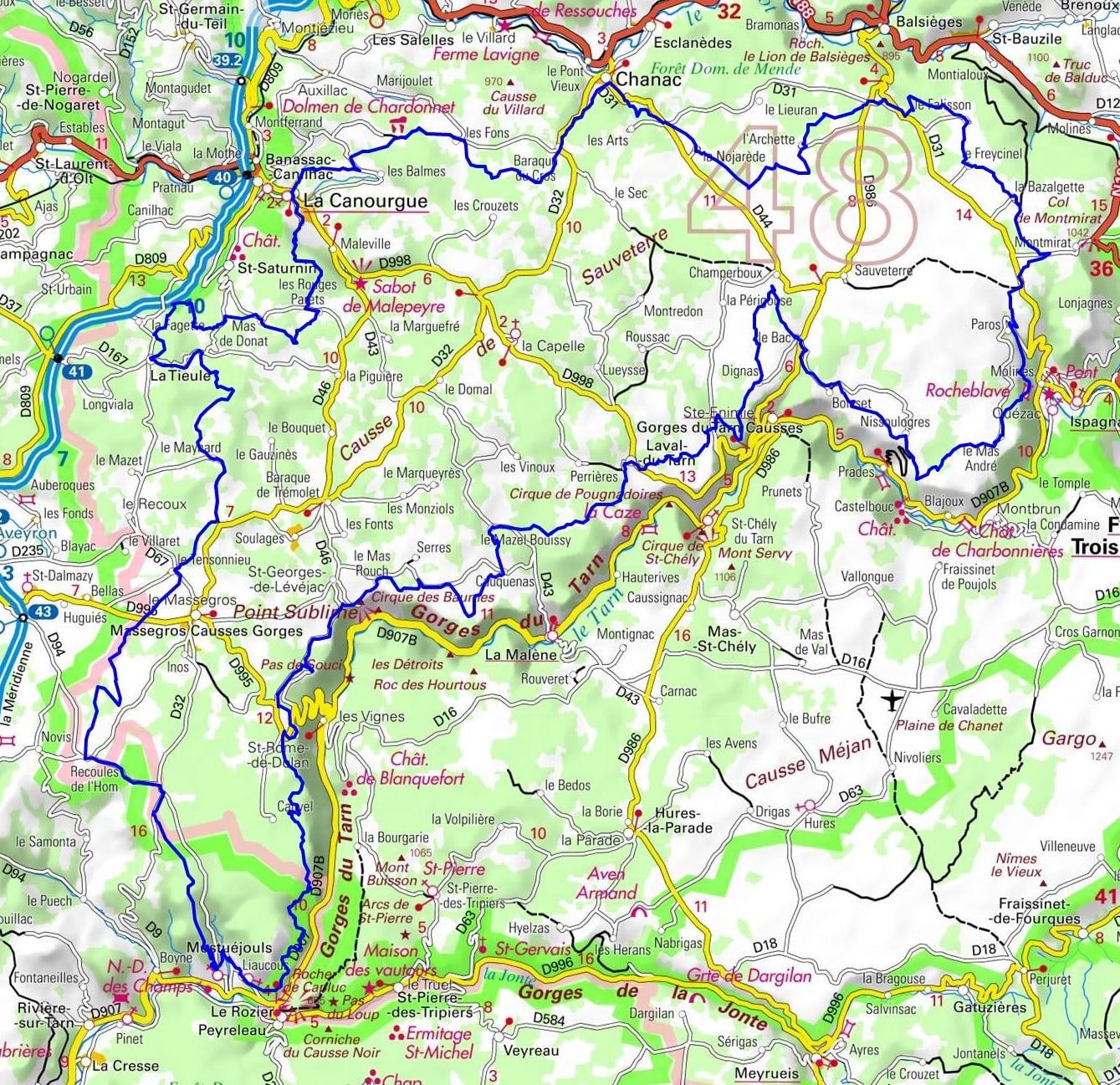 Hiking around Causse Sauveterre (Lozere-Aveyron) 1